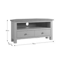 Bromley Corner TV Unit, Oak For TVs Up To 40" -ELEND SHOP 30889602 alt09