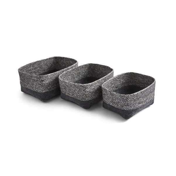 Set Of 3 Monochrome Industrial Baskets 5 Set Of 3 Monochrome Industrial Baskets - Image 5
