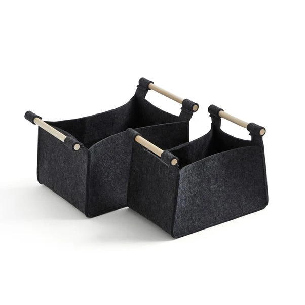Set Of 2 Felt Fabric Storage Box 3 Set Of 2 Felt Fabric Storage Box - Image 3