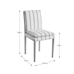 Churchgate Walcote Dining Chair, Striped Fabric 11 Churchgate Walcote Dining Chair, Striped Fabric -ELEND SHOP 30891389 alt09