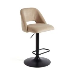 Jonas Adjustable Height Bar Stool, Velvet -ELEND SHOP 30892019 alt04