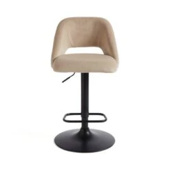 Jonas Adjustable Height Bar Stool, Velvet -ELEND SHOP 30892019 alt05