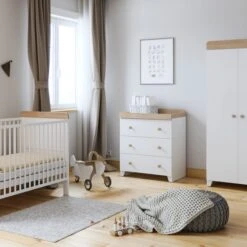 Little Acorns Classic Oak Effect Cot Bed -ELEND SHOP 30892437 alt04
