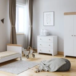 Little Acorns Classic Oak Effect Cot Bed -ELEND SHOP 30892437 alt05