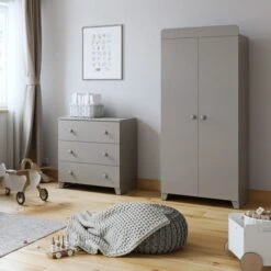 Little Acorns Classic 3 Drawer Chest And Wardrobe Nursery Set -ELEND SHOP 30892455 alt05