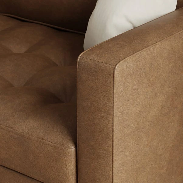 Zoe Faux Leather Snuggle Single Sofa Bed 5 Zoe Faux Leather Snuggle Single Sofa Bed - Image 5