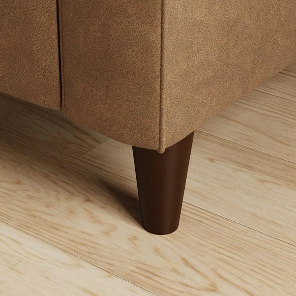 Zoe Faux Leather Snuggle Single Sofa Bed 6 Zoe Faux Leather Snuggle Single Sofa Bed - Image 6