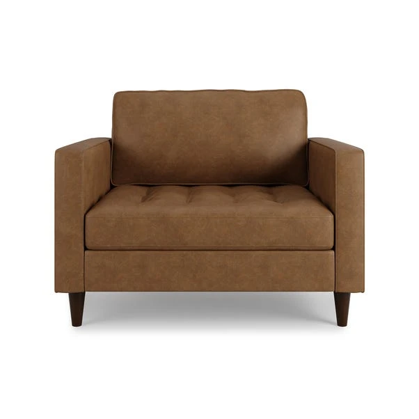 Zoe Faux Leather Snuggle Single Sofa Bed 7 Zoe Faux Leather Snuggle Single Sofa Bed - Image 7