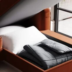 Beatrice Matte Velvet 4 Seater Corner Chaise Double Sofa Bed -ELEND SHOP 30893239 alt02