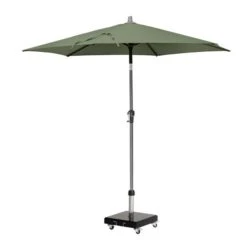 Riva 2.5m Round Parasol With Rome Polished Black Granite Wheeled Parasol Base -ELEND SHOP 30893687 alt01