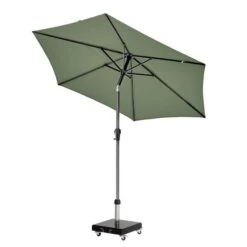 Riva 2.5m Round Parasol With Rome Polished Black Granite Wheeled Parasol Base -ELEND SHOP 30893687 alt02