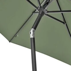 Riva 2.5m Round Parasol With Rome Polished Black Granite Wheeled Parasol Base -ELEND SHOP 30893687 alt03