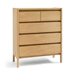 Elements Holmes 5 Drawer Chest, Oak -ELEND SHOP 30893709 alt05