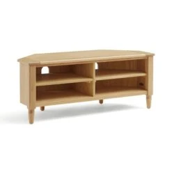 Churchgate Walcote Open Corner TV Unit For TVs Up To 42", Oak -ELEND SHOP 30894263 alt03