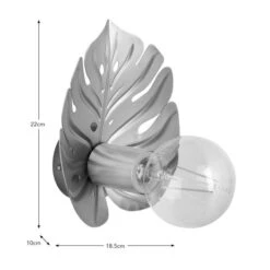 Indi Leaf Bathroom Wall Light -ELEND SHOP 30894886 alt08