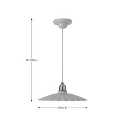 Maya Scallop Adjustable Pendant Light -ELEND SHOP 30894895 alt08