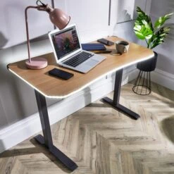 XR Living Oka Office Desk With LED Lights And Wireless Charging -ELEND SHOP 30895059 alt01