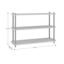 Elements Miller Low Bookcase, Stone -ELEND SHOP 30895134 alt09