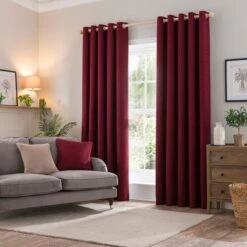 Churchgate Woodhouse Boucle Eyelet Curtains -ELEND SHOP 30895507 alt01