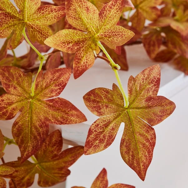 Artificial Autumnal Leaves Lit Garland 2 Artificial Autumnal Leaves Lit Garland - Image 2