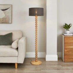 Barkweave Drum Lamp Shade -ELEND SHOP 30898420 alt03