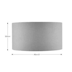 Barkweave Drum Lamp Shade -ELEND SHOP 30898421 alt08