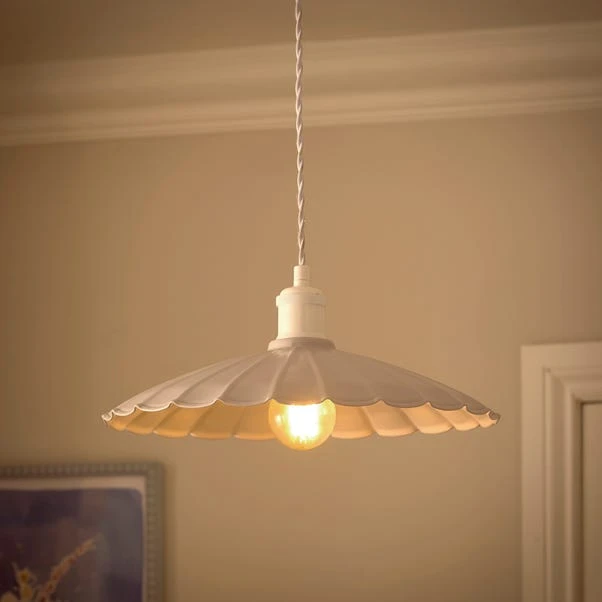Maya Scalloped Metal Easy Fit Pendant Shade 12 Maya Scalloped Metal Easy Fit Pendant Shade - Image 12