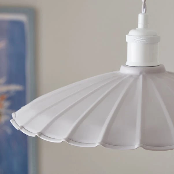 Maya Scalloped Metal Easy Fit Pendant Shade 13 Maya Scalloped Metal Easy Fit Pendant Shade - Image 13