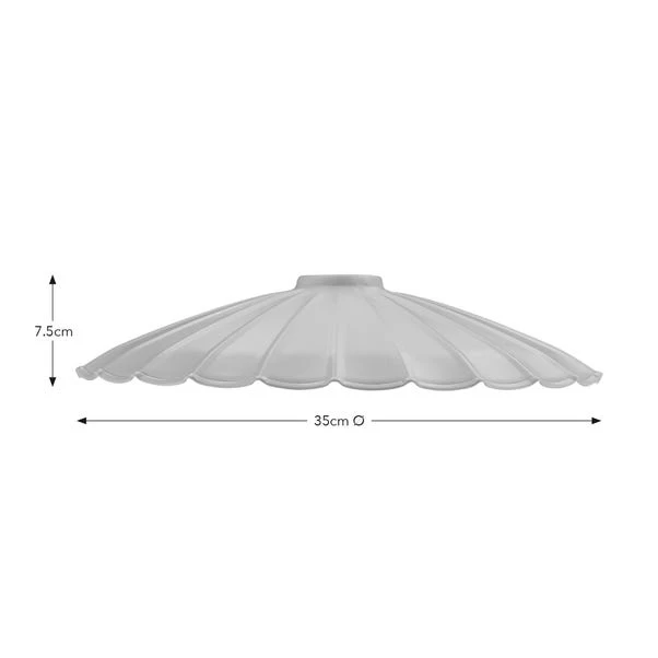 Maya Scalloped Metal Easy Fit Pendant Shade 14 Maya Scalloped Metal Easy Fit Pendant Shade - Image 14