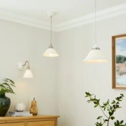 Lilbourne Ribbed Ceramic Easy Fit Pendant Shade -ELEND SHOP 30898550 alt09