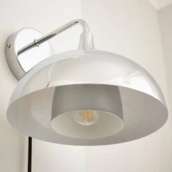 Elements Lennon 2 Tier Dome Plug In Wall Light -ELEND SHOP 30898670 alt02