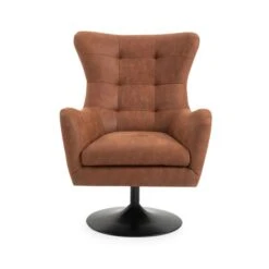 Roan Microsuede Swivel Chair -ELEND SHOP 30899260 alt02