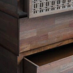 Baytown Retreat 4 Drawer Chest, Dark Wood -ELEND SHOP 30899770 alt02