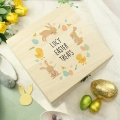 Personalised Easter Bunny Wooden Treat Box 8 Personalised Easter Bunny Wooden Treat Box -ELEND SHOP 30900017 alt03