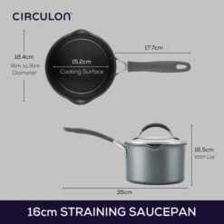 Circulon Scratch Defense Extreme Non-Stick Saucepan, 1.8L -ELEND SHOP 30900891 alt07