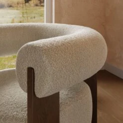 Fallon Tonal Boucle Bolster Accent Chair -ELEND SHOP 30903541 alt02