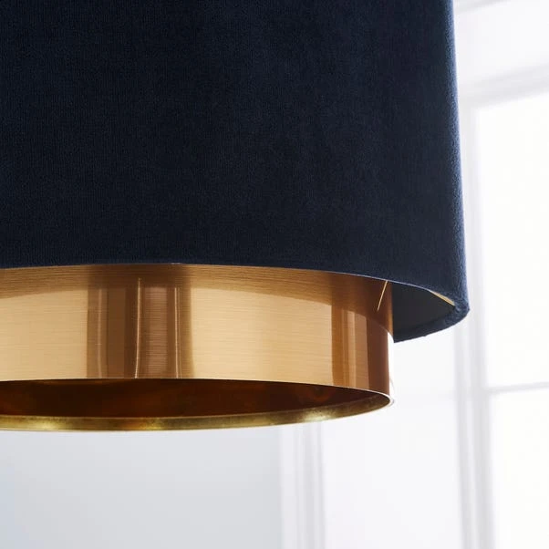 Nesa Two Tier Velvet Lamp Shade 3 Nesa Two Tier Velvet Lamp Shade - Image 3