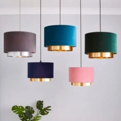 Nesa Two Tier Velvet Lamp Shade 24 Nesa Two Tier Velvet Lamp Shade -ELEND SHOP 30904178 alt08