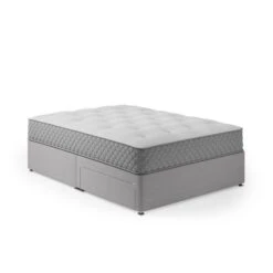 Fogarty Open Coil Memory Foam Mattress Divan Set, Faux Linen -ELEND SHOP 30904386 alt02