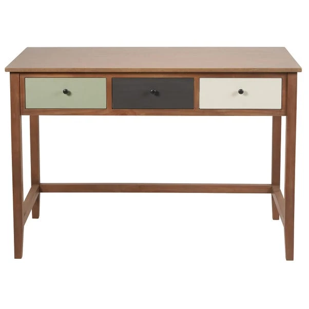 Loft 3 Drawer Desk, Pine 2 Loft 3 Drawer Desk, Pine - Image 2