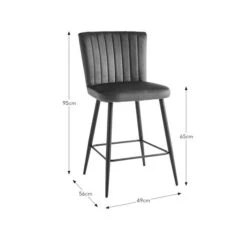 Taylor Counter Height Bar Stool, Faux Leather -ELEND SHOP 30908082 alt09