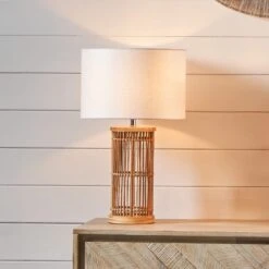 Sorbus Natural Ribbed Table Lamp 15 Sorbus Natural Ribbed Table Lamp -ELEND SHOP 30909402