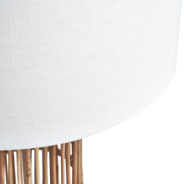Sorbus Natural Ribbed Table Lamp 8 Sorbus Natural Ribbed Table Lamp - Image 8