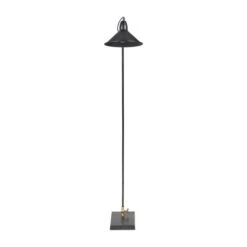 Canton Matt Black And Brass Metal Cone Floor Lamp -ELEND SHOP 30909432 alt02