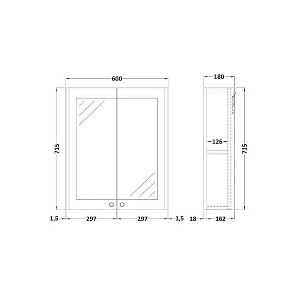 Classique Mirror Cabinet 2 Classique Mirror Cabinet - Image 2