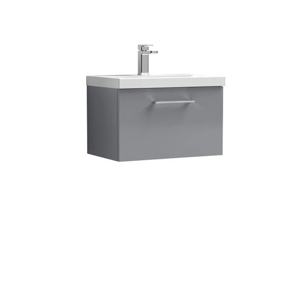 Arno Wall Mounted 1 Drawer Vanity Unit With Basin 15 Arno Wall Mounted 1 Drawer Vanity Unit With Basin - Image 15