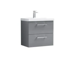 Arno Wall Mounted 2 Drawer Vanity Unit With Basin 35 Arno Wall Mounted 2 Drawer Vanity Unit With Basin -ELEND SHOP 30910320