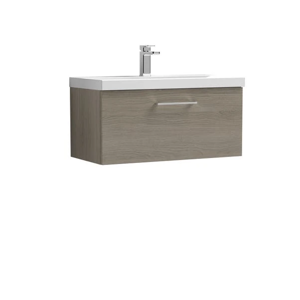 Arno Wall Mounted 1 Drawer Vanity Unit With Basin 9 Arno Wall Mounted 1 Drawer Vanity Unit With Basin - Image 9