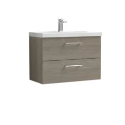 Arno Wall Mounted 2 Drawer Vanity Unit With Basin 29 Arno Wall Mounted 2 Drawer Vanity Unit With Basin -ELEND SHOP 30910330