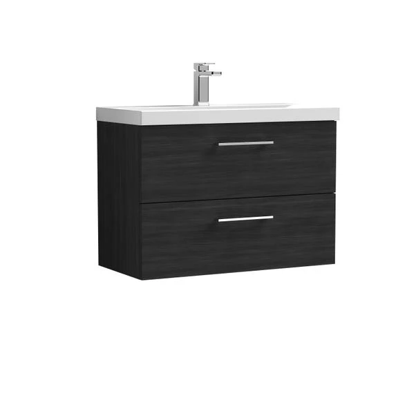 Arno Wall Mounted 2 Drawer Vanity Unit With Basin 8 Arno Wall Mounted 2 Drawer Vanity Unit With Basin - Image 8